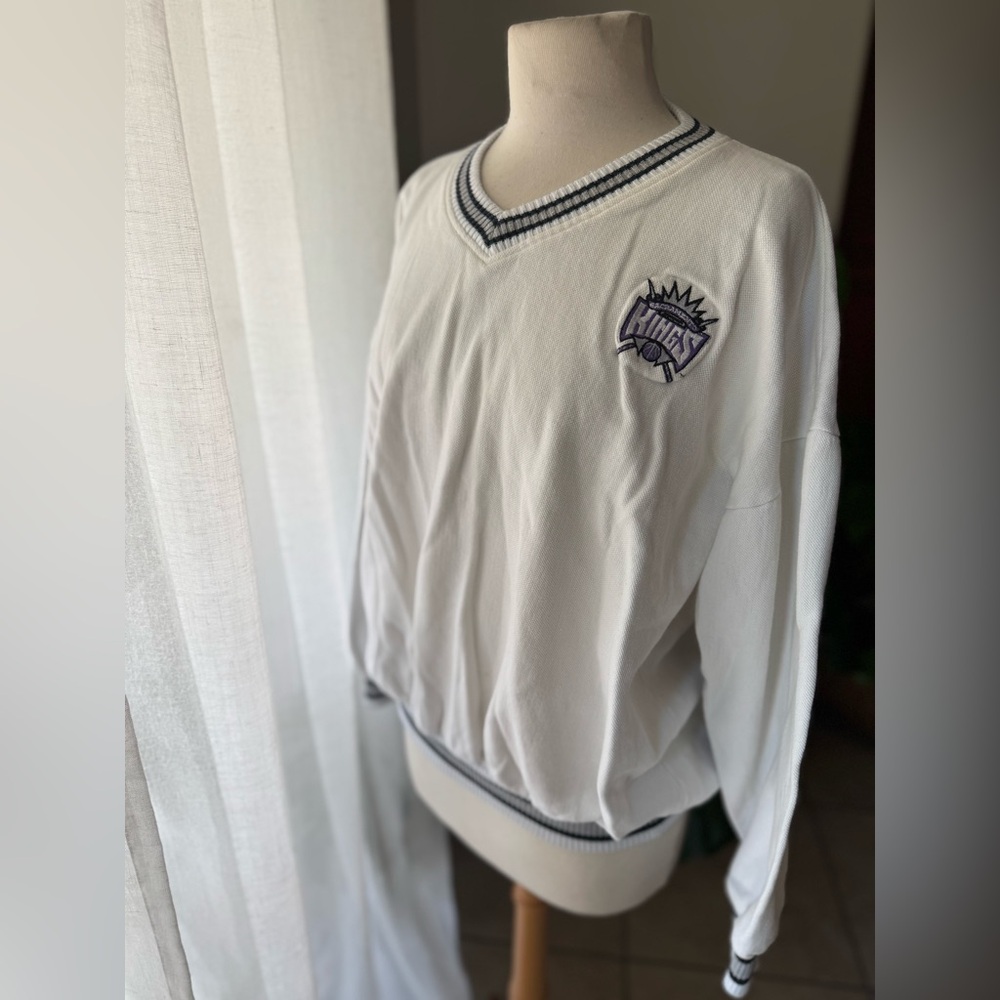 Vintage‎ Sacramento Kings Dynasty Legends Pullover Sweatshirt White XL